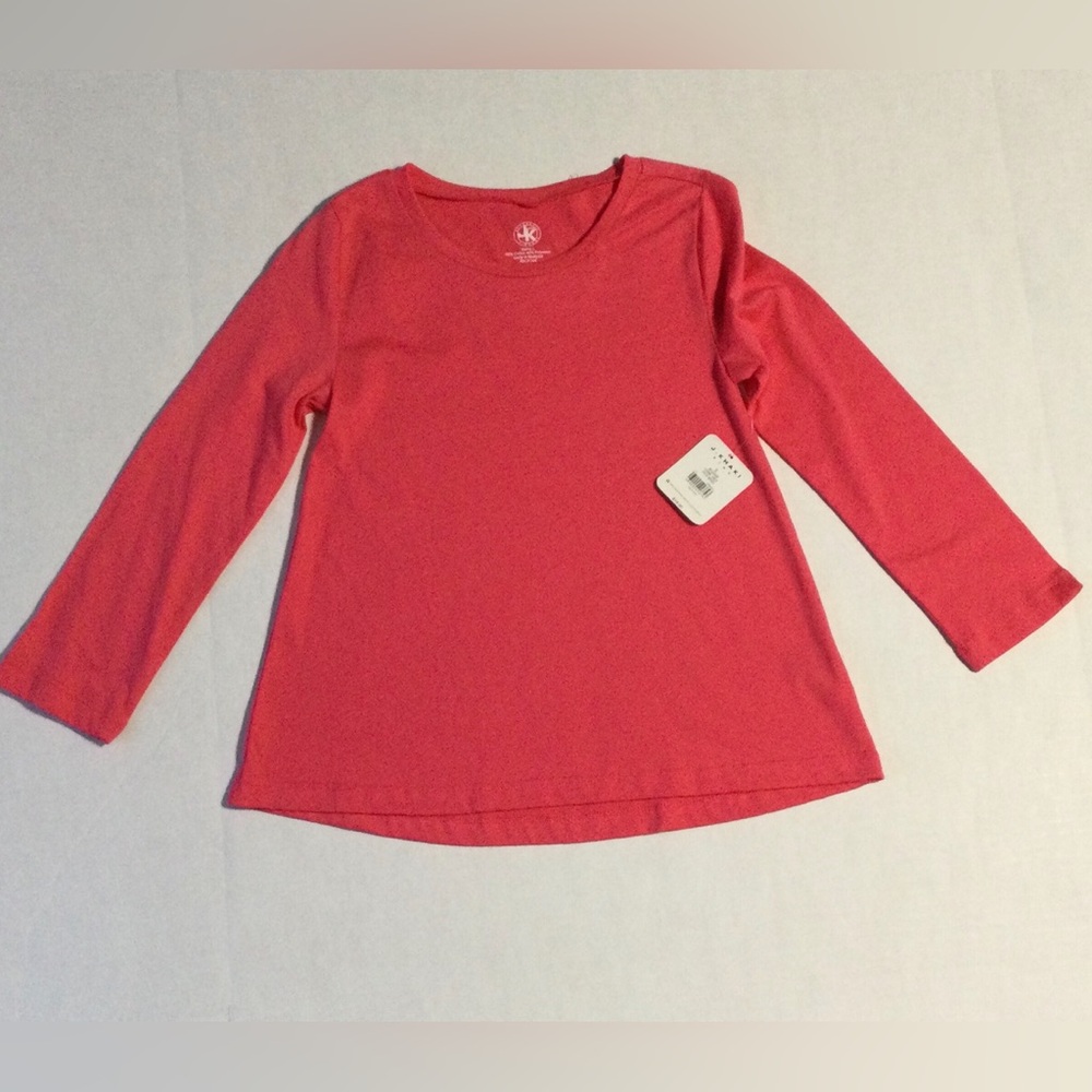 J Khaki Kids NWT Girls Size Small Coral Long Sleeved Knit Tunic